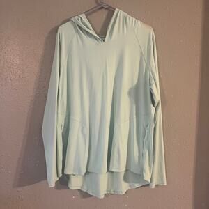 Lane Bryant Livi Active Women's 18/20 Mint Lightweight Sweatshirt mint Hoodie